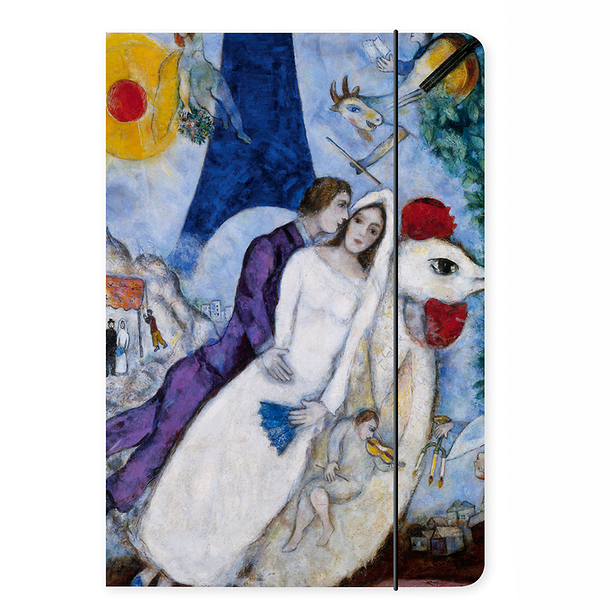 Chemise à élastique A4 - Marc Chagall - Les mariés de la tour Eiffel