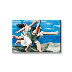 Magnet Picasso Deux femmes courant sur la plage