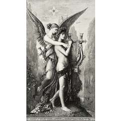 Hésiode et la muse - Gustave Moreau