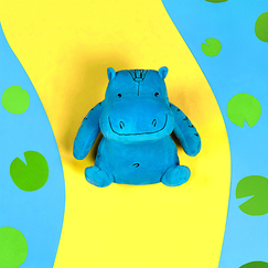 Blue Hippopotamus Cuddly toy - Large