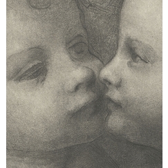 Two children kissing each other - Leonardo da Vinci