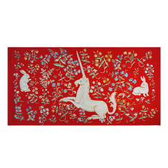 Red Unicorn tapestry 50X75 cm