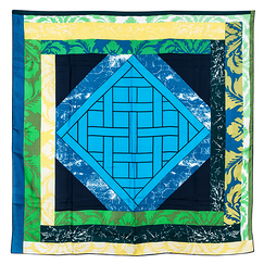 Versailles Square scarf - Green
