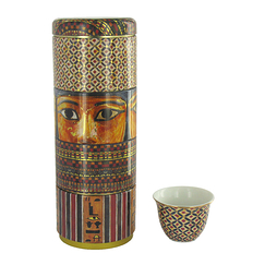 Box of 4 sarcophagus cups