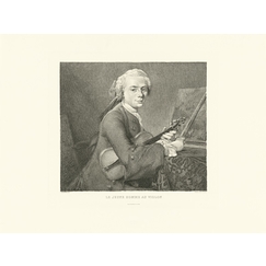 Estampe Le jeune homme au violon - Jean-Baptiste Siméon Chardin