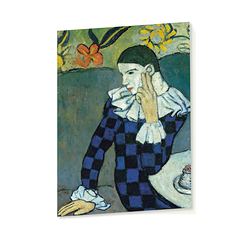 Cahier de dessin Picasso Arlequin assis