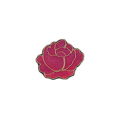 Broche Versailles Rose brodée