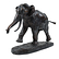 Éléphant courant Barye - Bronze