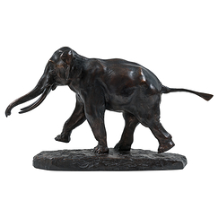 Running Elephant Barye - Bronze