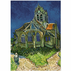 Affiche Vincent Van Gogh - L'église d'Auvers-sur-Oise, 1890 - 50x70cm