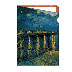 Van Gogh Clear file A4 - Starry night over the Rhône