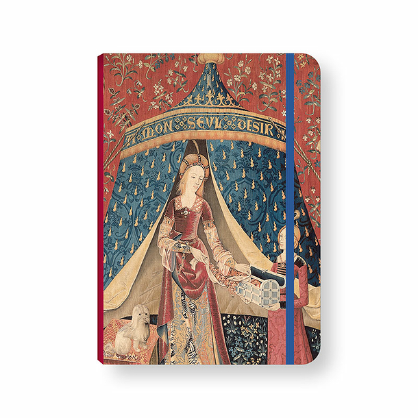 Lady and the unicorn Notebook with elastic