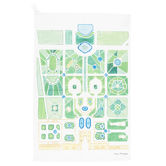 Tea towel Versailles garden