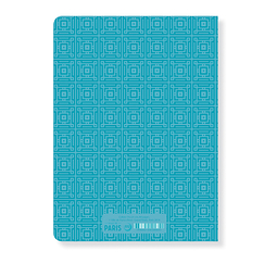 Blue patterns Paris Notebook