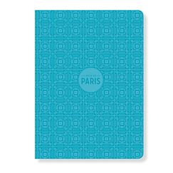 Notebook Ville de Paris - Paris: Blue Patterns