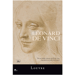 Affiche de l'exposition Léonard de Vinci - Étude de tête de femme
