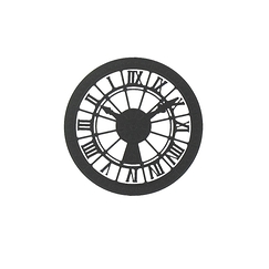 Orsay Museum Clock Magnet - Black