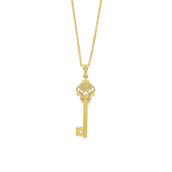 Necklace Royal Chapel Key Gold plated