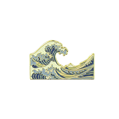 Hokusai The Great Wave Pin's