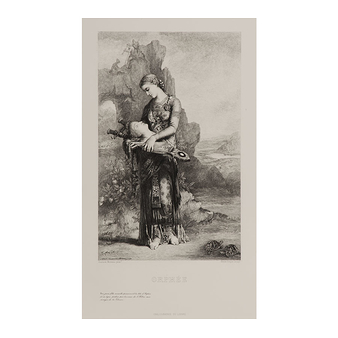 Engraving Orphée - Gustave Moreau