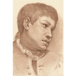 head of a young boy
