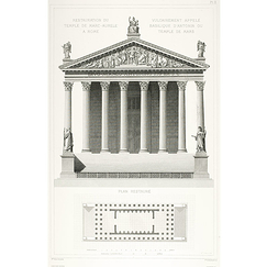 Restoration of the Temple of Marc-Aurèle in Rome