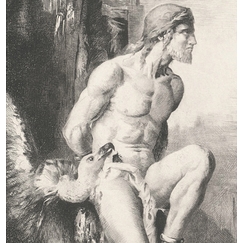 Engraving Prométhée - Gustave Moreau