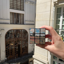 Claude Monet Rubik's cube
