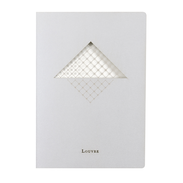 Cahier A5 argent - Louvre Pyramide