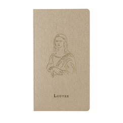 Small Notebook 8.5 x 15.7 cm "Louvre Mona Lisa - Champagne"