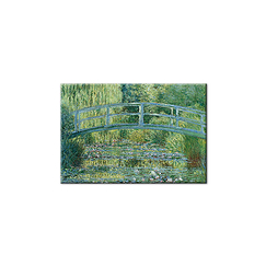 Claude Monet - The Japanese bridge, green harmony Magnet