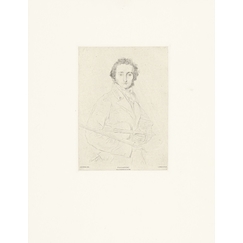 Portrait of Paganini violinist and composer - Jean Auguste Dominique Ingres