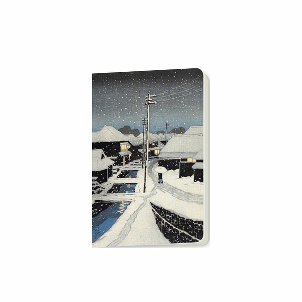 Small Notebook Hasui - Snow Night