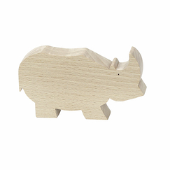 François Pompon Rhinoceros Wooden Figurine - Pompon Toys