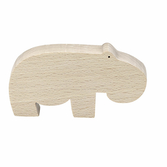 Figurine en bois Hippopotame de François Pompon - Pompon Toys