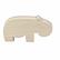FIGURINE HIPPOPOTAME BOIS Figurine en bois d'un hippopotame inspiré d'une sculpture de François Pompon