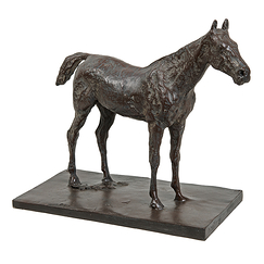 Halted Horse Degas - Bronze