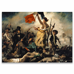 Affiche Eugène Delacroix - La Liberté guidant le peuple