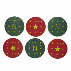 Set of 6 Coasters Emblems Napoleon