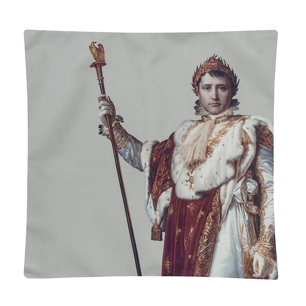 Velvet cushion cover François Gérard - Napoleon I in coronation costume 45 x 45 cm