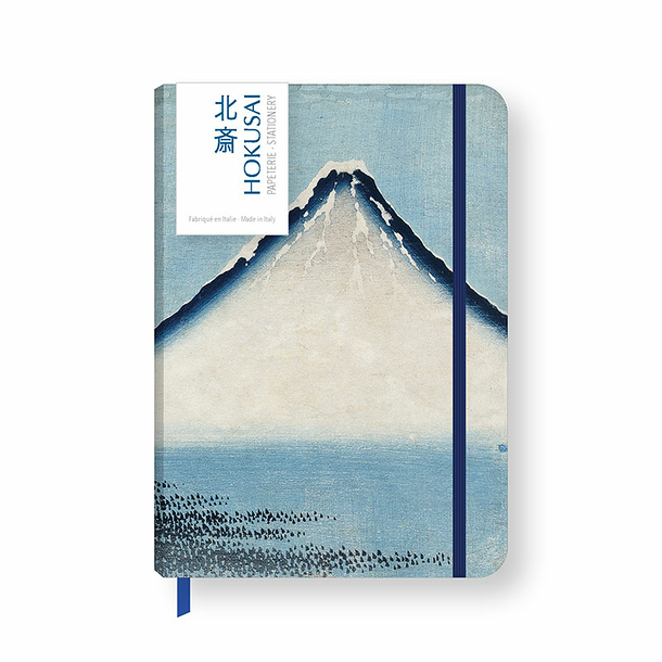 Notebook with elastic Katsushika Hokusai - Blue Fuji