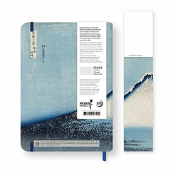 Notebook with Elastic Band Hokusai - Blue Fuji