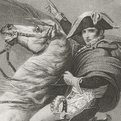 Napoleon Bonaparte, First Consul, crosses the Alps in May 1800