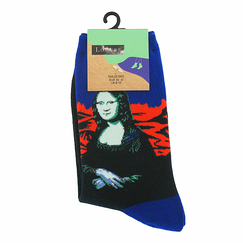 Blue Socks Mona Lisa for woman - 8-13
