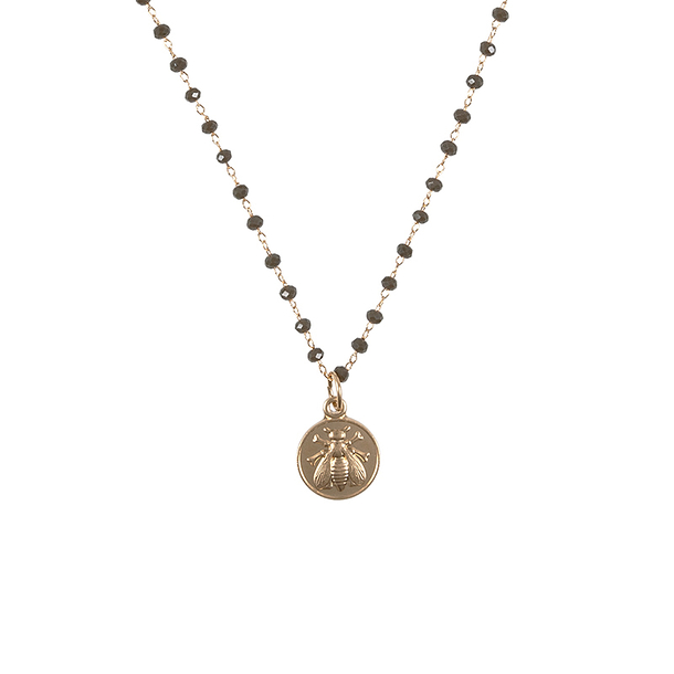 Bee Necklace - Brown
