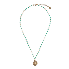 Bee Necklace - Water green