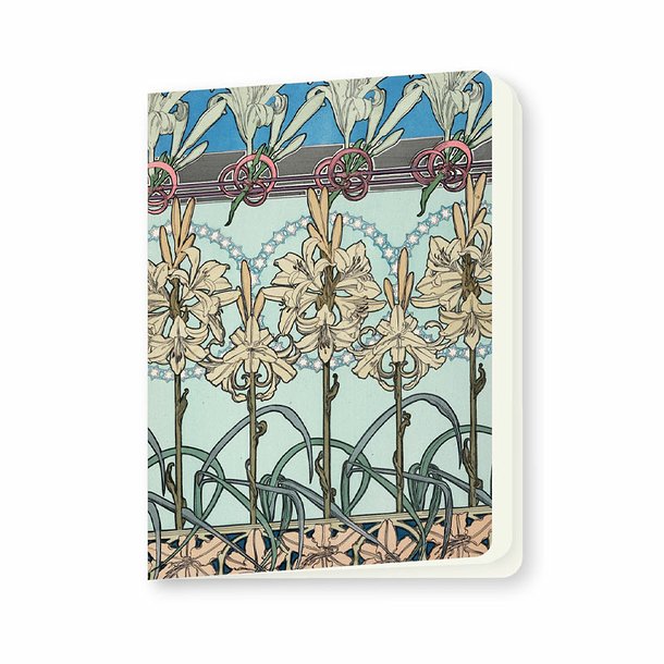 Notebook Mucha - Blue Ornamental Patterns