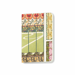 Small Notebook Mucha - Red Decorative Documents