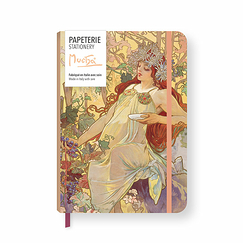 Notebook with elastic Alphonse Mucha - Autumn