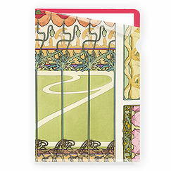 Clear File Mucha - Red Decorative Patterns Pl.29